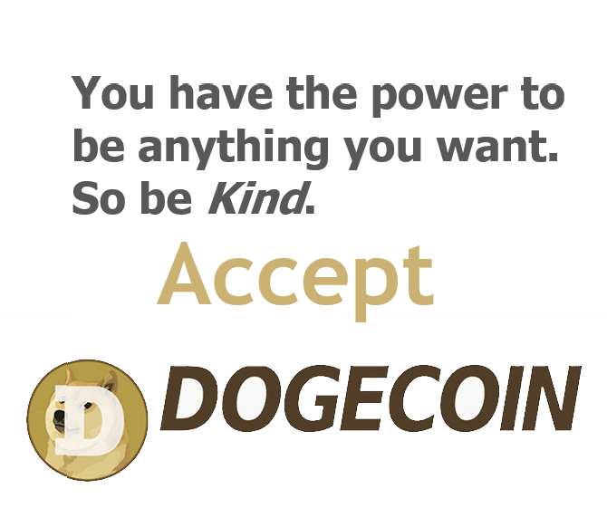 Dogecoin accepted